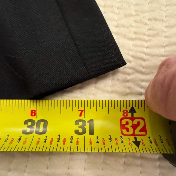 Per Se by Carlisle Black Leather Panel & Wool Flare Skirt Size 4 - Picture 9 of 10